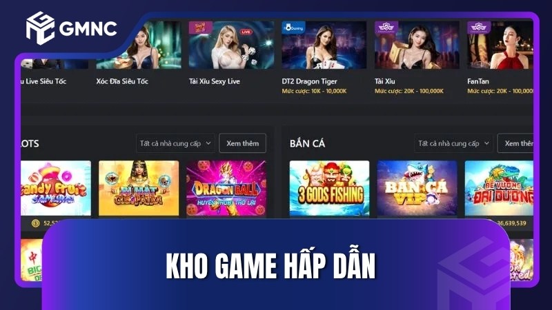 Kho game hấp dẫn