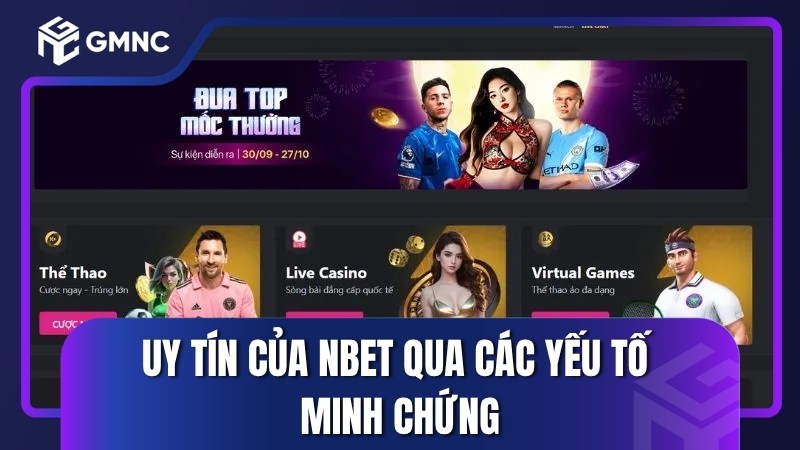 Uy tín của Nbet qua các yếu tố minh chứng