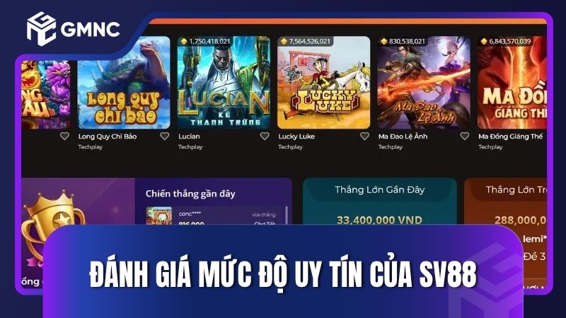 Đánh giá mức độ uy tín của SV88
