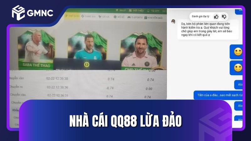 Nhà cái QQ88 lừa đảo
