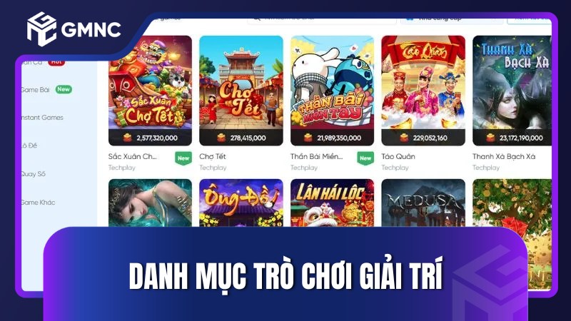 Danh mục trò chơi giải trí