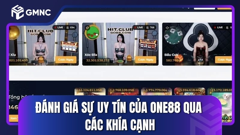 Đánh giá sự uy tín của One88 qua các khía cạnh