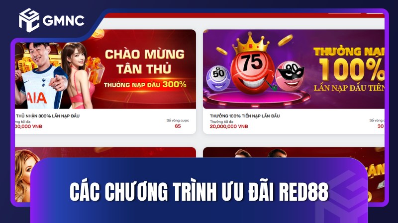Các chương trình ưu đãi Red88