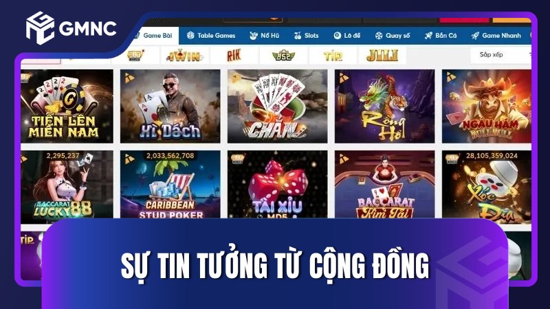Sự tin tưởng từ cộng đồng