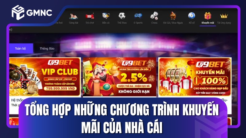 Tổng hợp những chương trình khuyến mãi của nhà cái