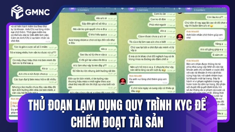 Thủ đoạn lạm dụng quy trình KYC để chiếm đoạt tài sản