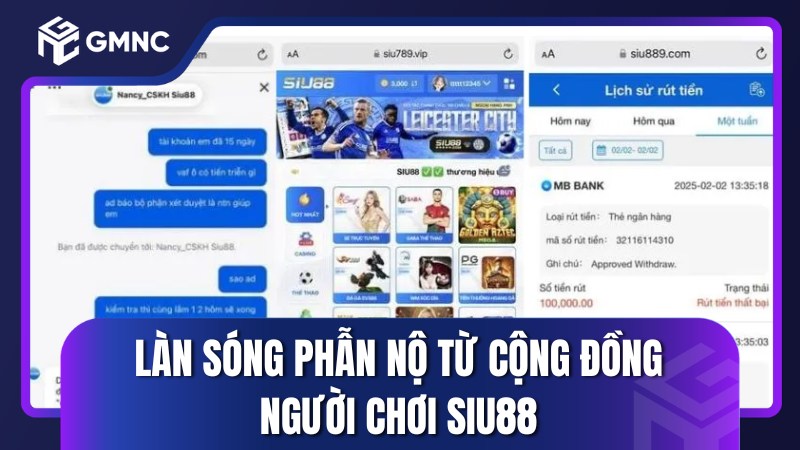 Làn sóng phẫn nộ từ cộng đồng người chơi SIU88