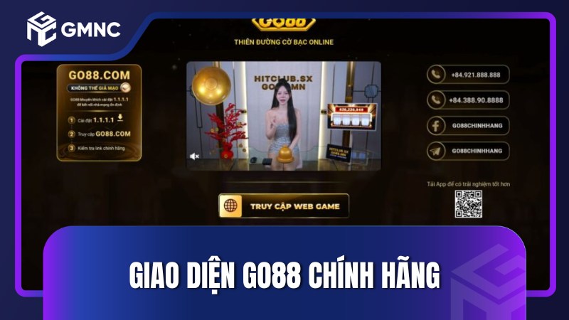 Giao diện Go88 chính hãng