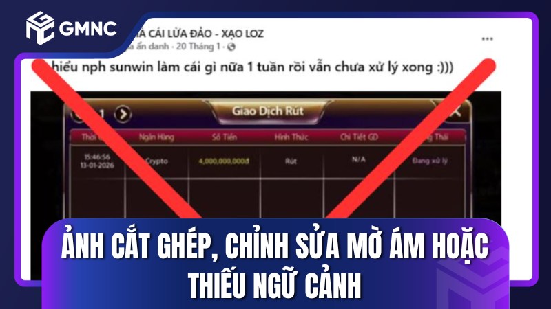 Ảnh cho rằng Sunwin không cho rút 4 tỷ nhưng thiếu bằng chứng rõ ràng