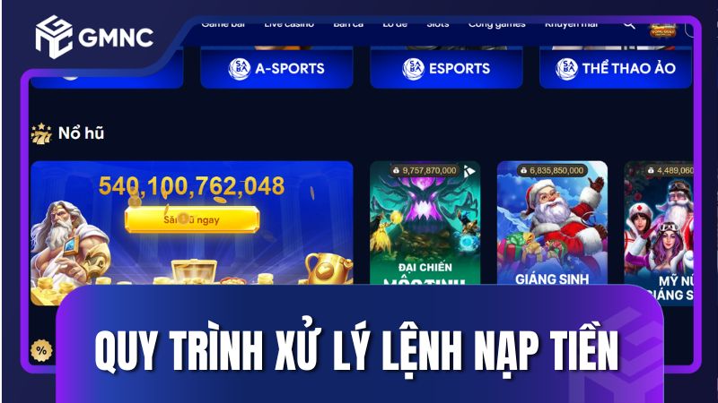 Đối soát quy trình xử lý lệnh nạp tiền tự động