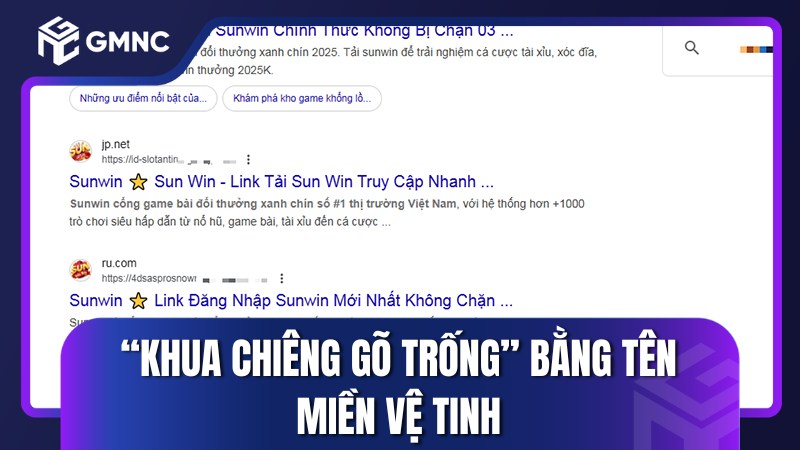 Khua chiêng gõ trống” bằng tên miền vệ tinh