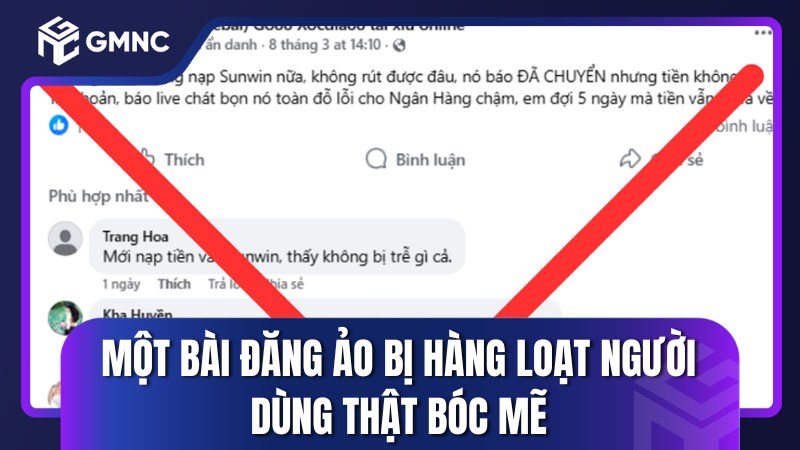 Một bài đăng ảo bị hàng loạt người dùng thật bóc mẽ