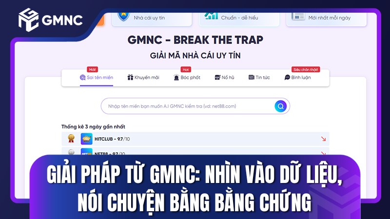 Giải pháp từ GMNC: Nhìn vào dữ liệu, nói chuyện bằng bằng chứng