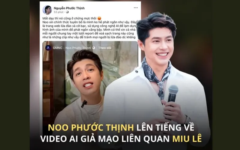 Noo Phước Thịnh bức xúc chia sẻ trên Facebook
